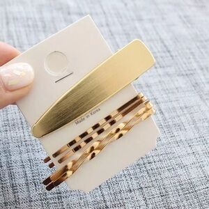 3/$30 💛 Metal 5pc Bobby Pin Hair Clip Set